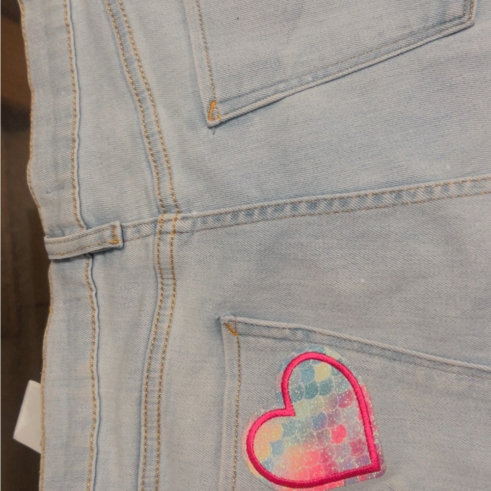 Hudson Jeans Light Blue with Multicolor Heart Patch